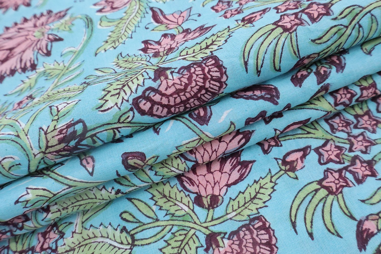 Artisan Handblock Print Fabric for Jackets - Image 4