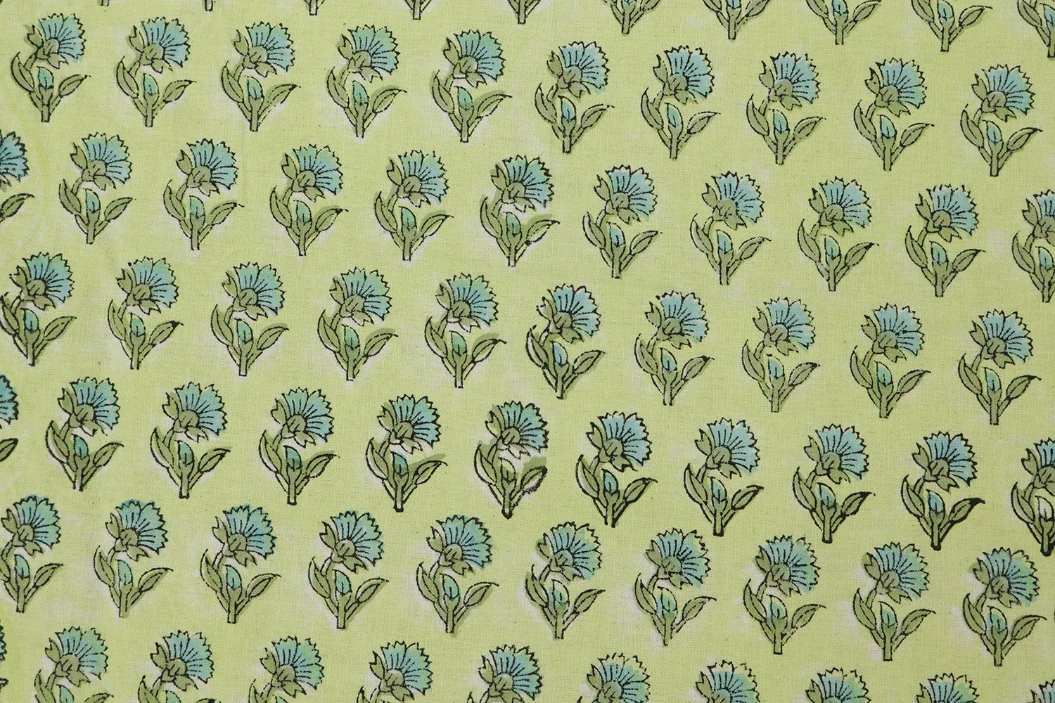 Handblock Printed Kalamkari Cotton Fabric - Image 4