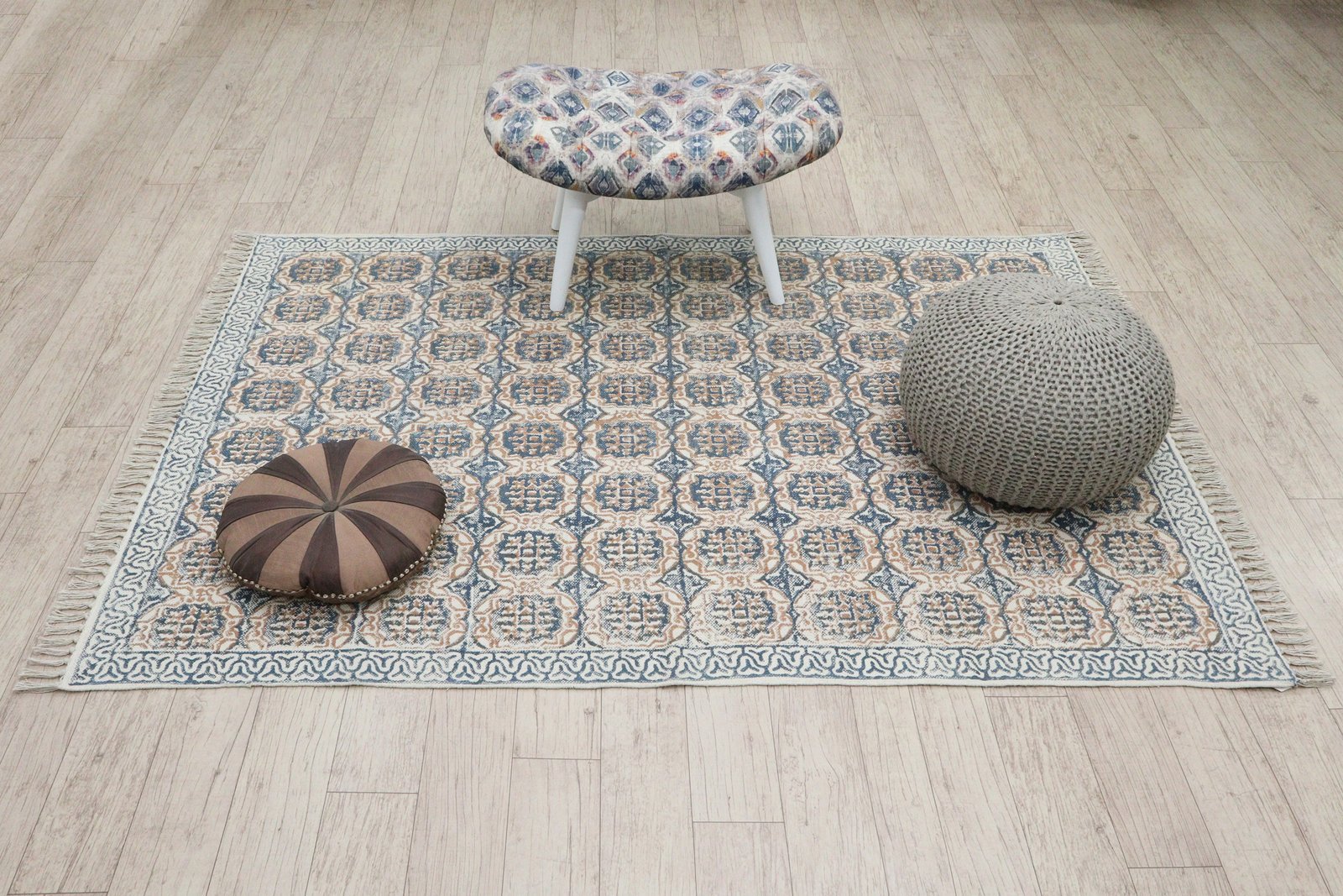 Eco-Friendly Cotton Block Print Durry - Image 4