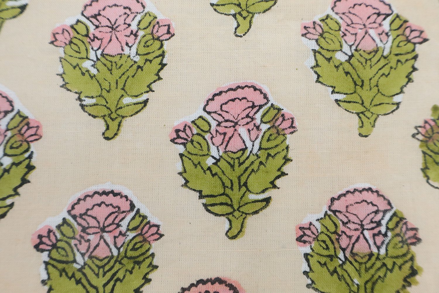 Ethnic Handblock Printed Cotton Fabric for Crafts - Image 4