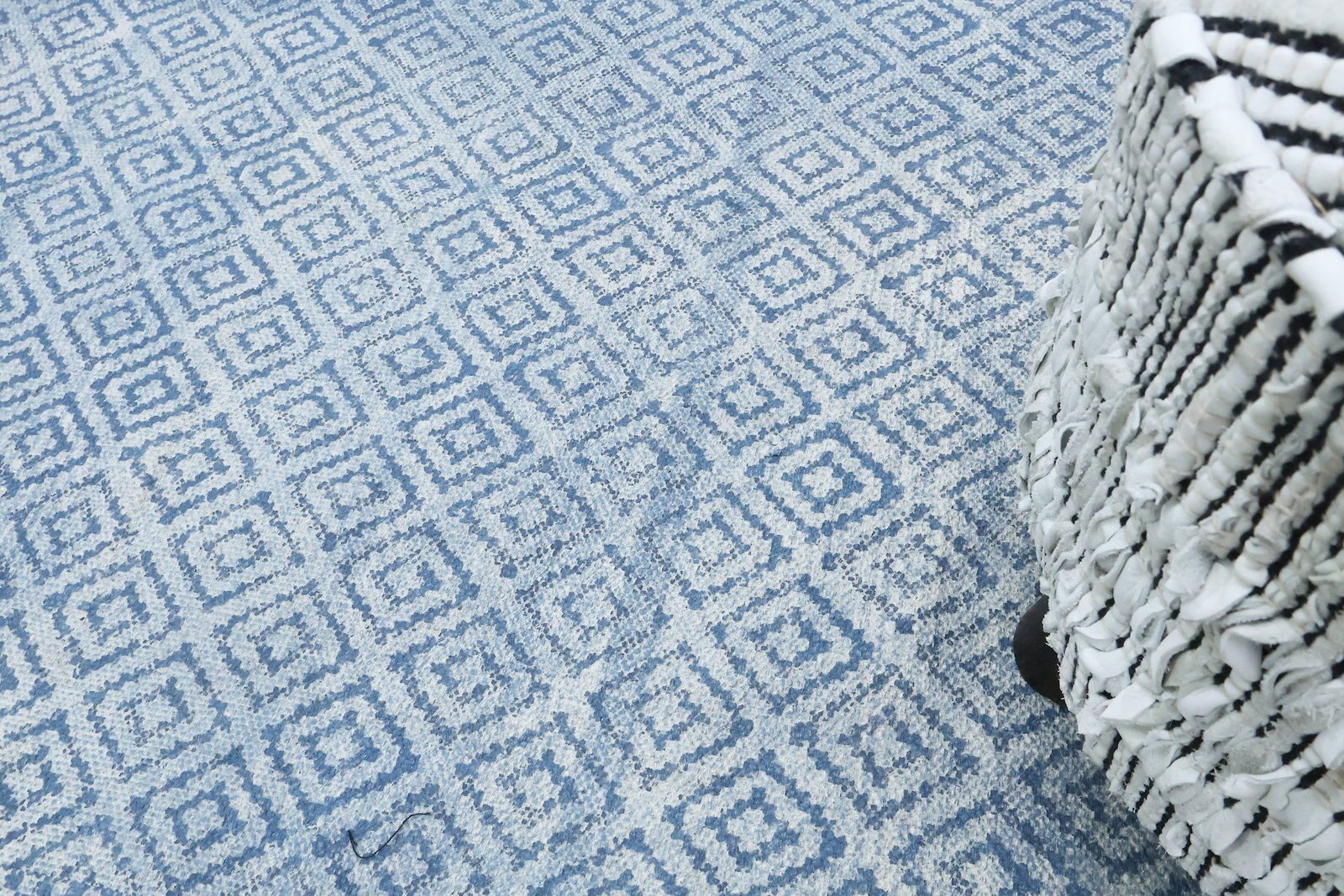 Lightweight Block Printed Cotton Carpet - Image 5