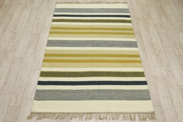 Minimalist Wool Jute Durry Rug - Image 5