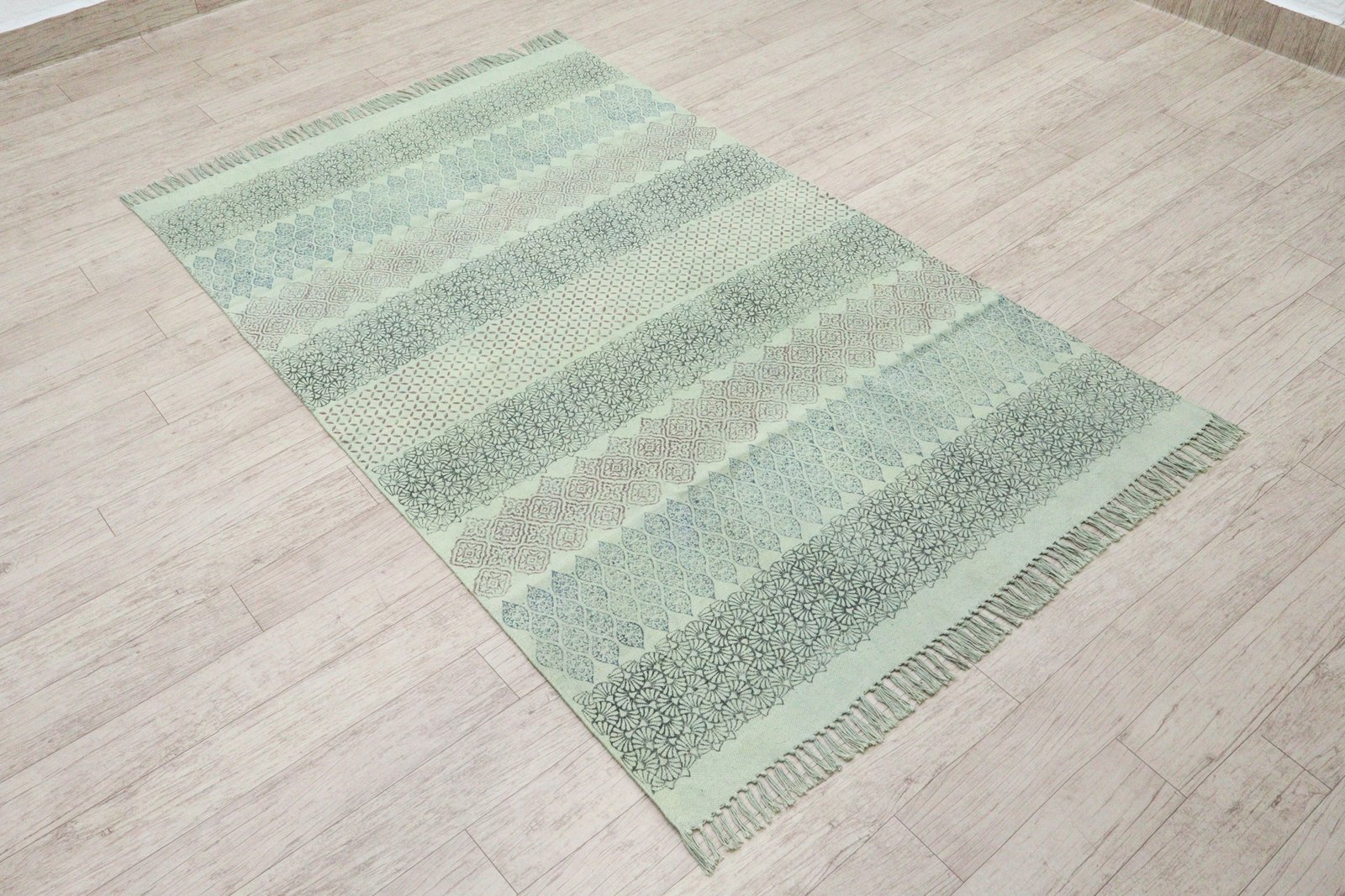 Authentic Block Print Cotton Durry Mat - Image 5