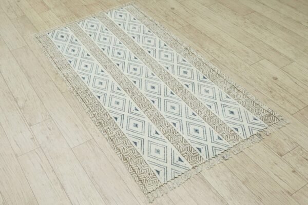 Handwoven Block Printed Cotton Durry - Image 5
