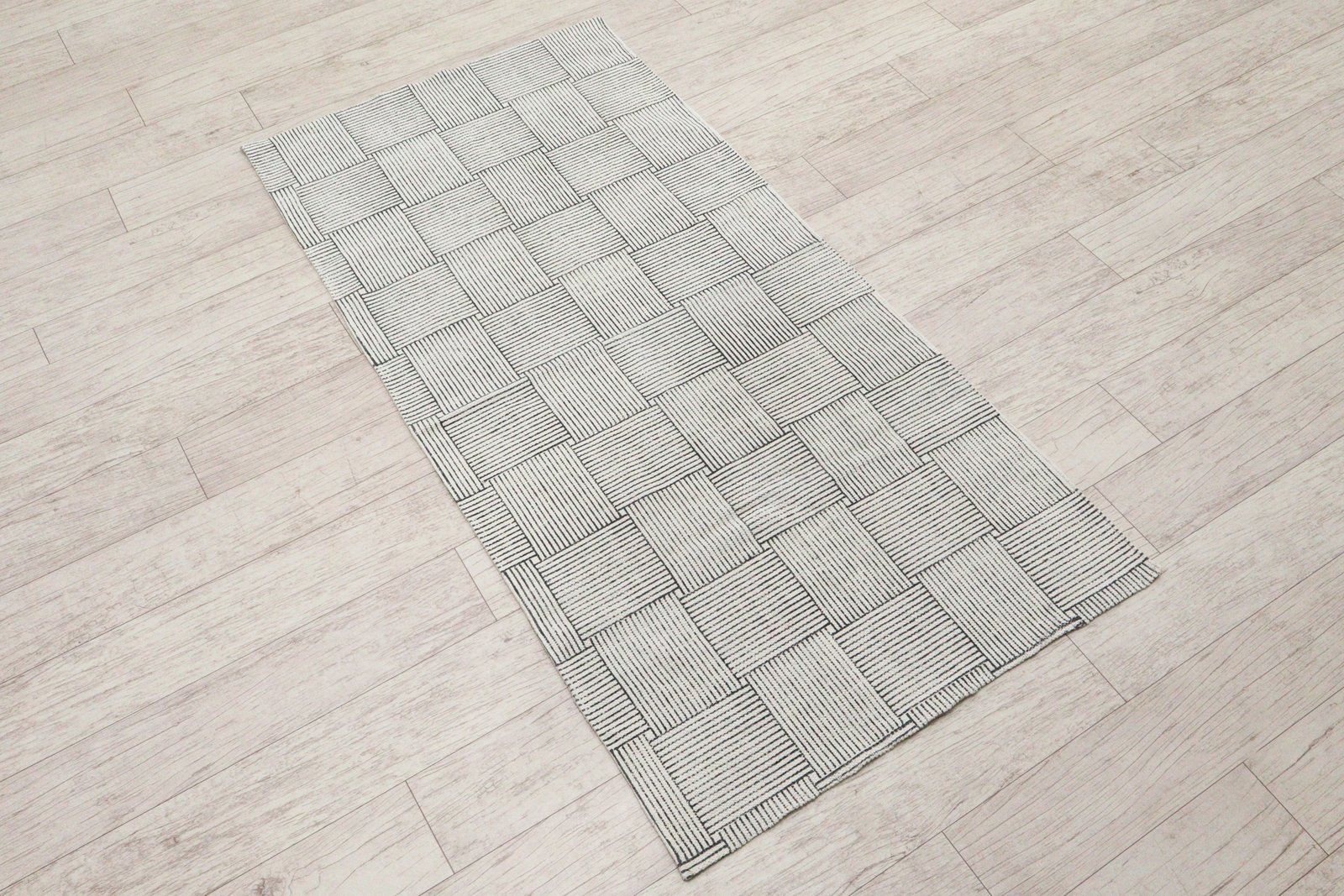 Handmade Block Print Cotton Floor Mat - Image 5