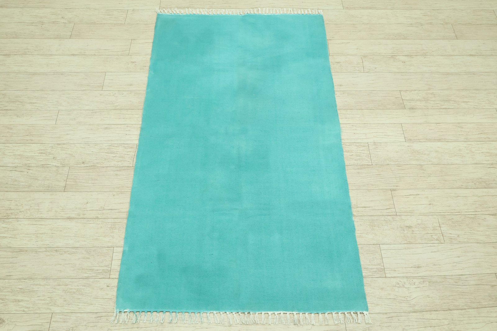 Handmade Cotton Durry with Block Patterns - Image 5