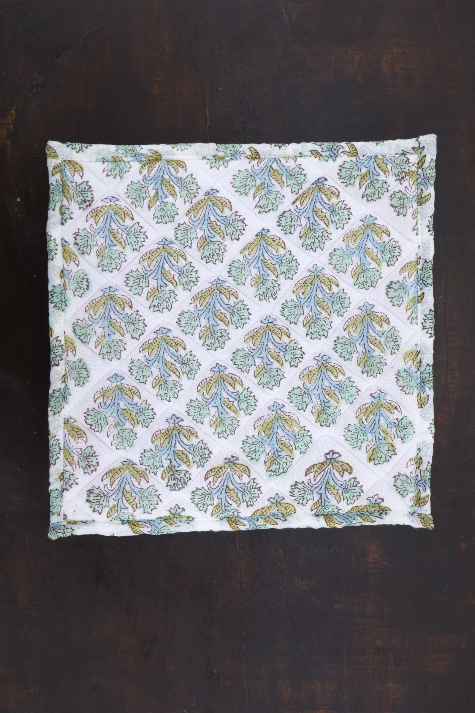 Durable Cotton Handblock Printed Carpet Mat - Image 5