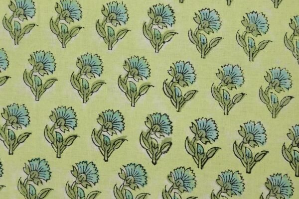 Handblock Printed Kalamkari Cotton Fabric - Image 5