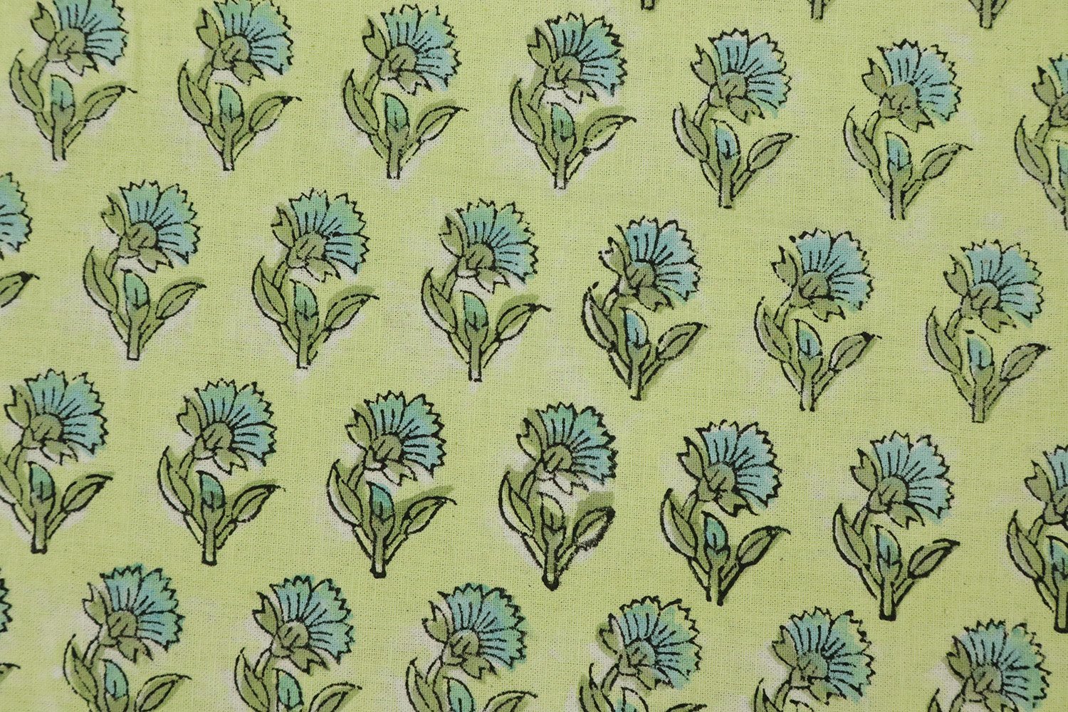 Handblock Printed Kalamkari Cotton Fabric - Image 5