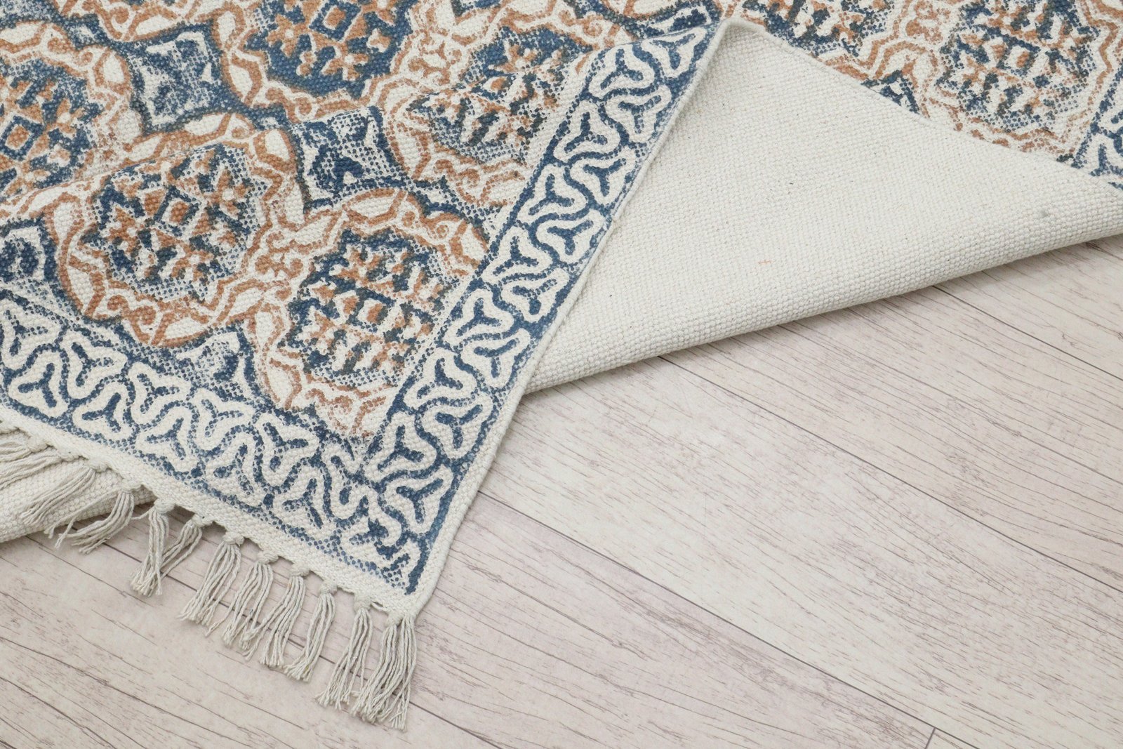 Eco-Friendly Cotton Block Print Durry - Image 5