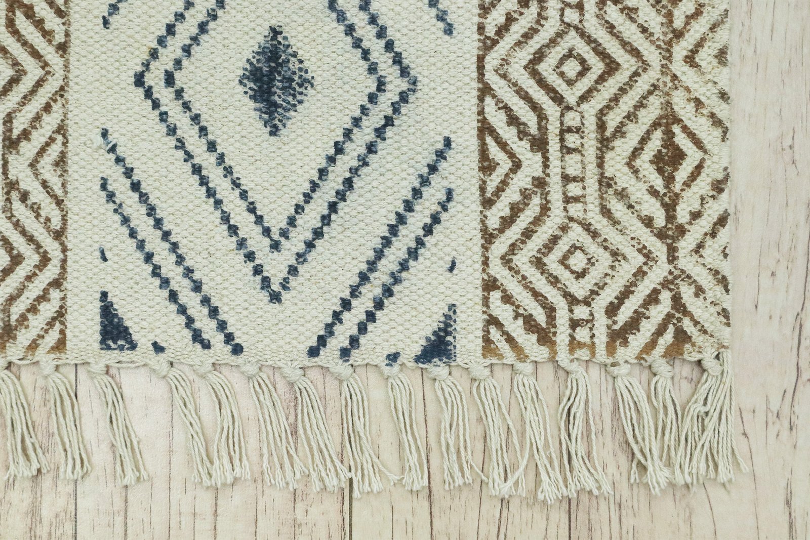 Handwoven Block Printed Cotton Durry - Image 6