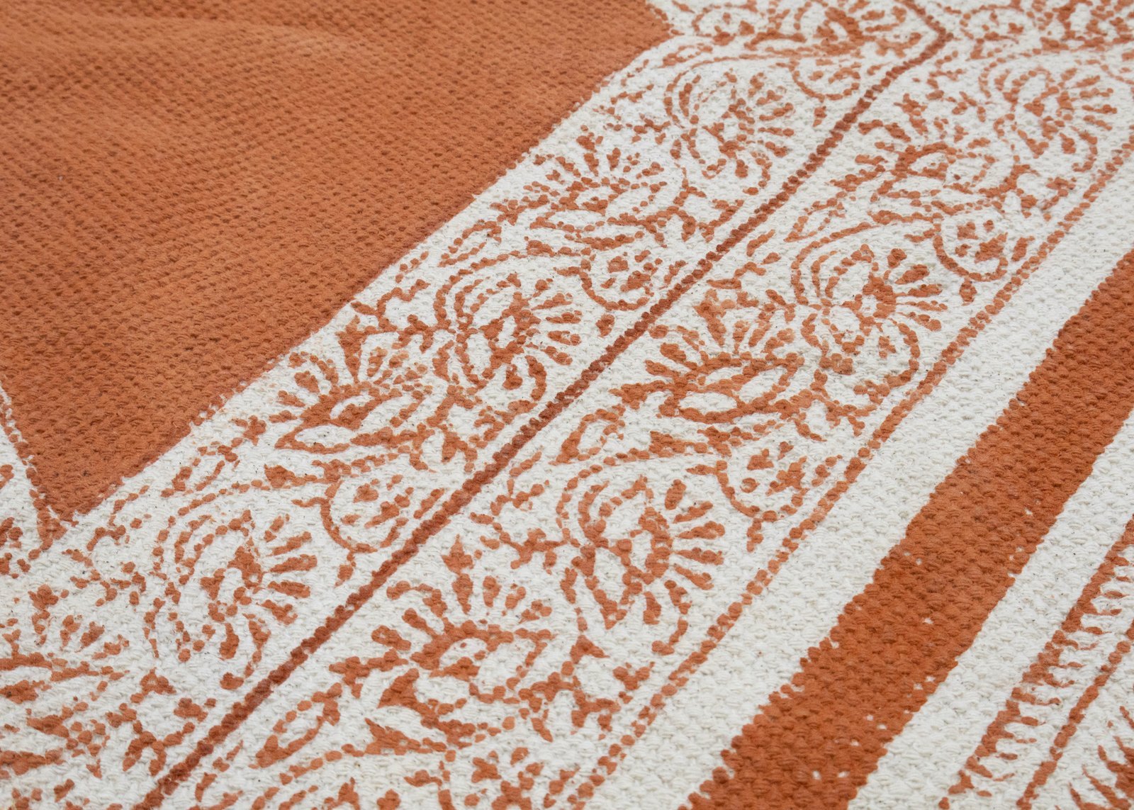 Durable Cotton Block Printed Durry - Image 6