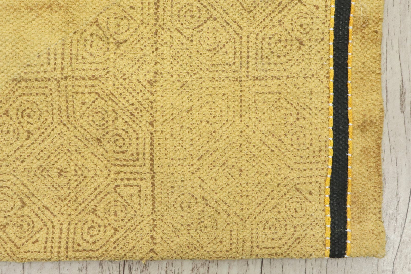 Designer Block Printed Cotton Rug - Image 6