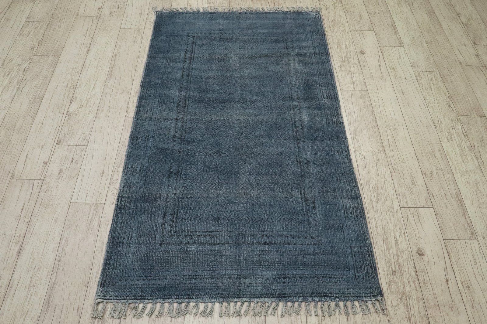 インドの敷物 草木染めコットンダリー リビングマットサイズ 約 幾何学 プレゼント アジアン クリスマス ラグ インド綿 エスニック コットン - 120 X 180 CM - Image 6