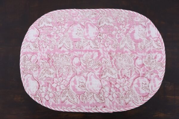 Artisan Handblock Print Cotton Mat - Image 6