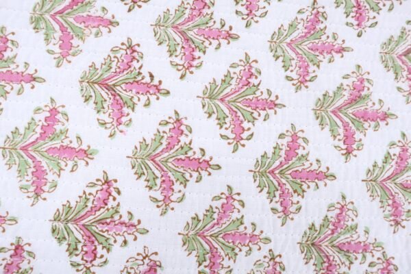 Handcrafted Handblock Printed Cotton Bedside Mat - Image 6