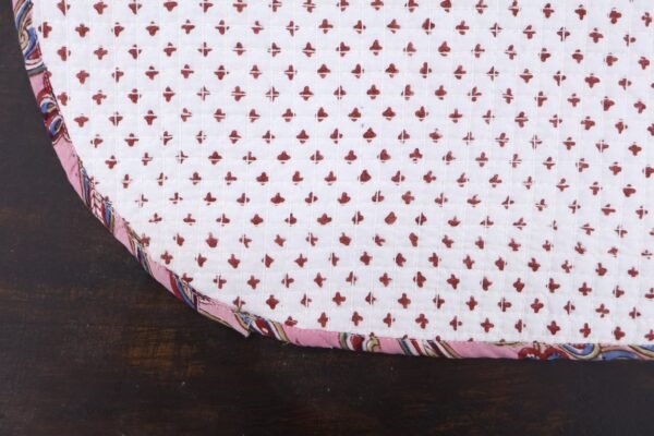 Stylish Handblock Print Cotton Kitchen Mat - Image 6
