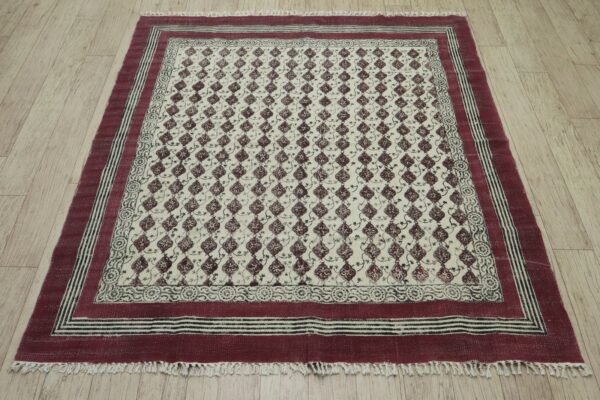 Artisan Block Print Cotton Durry Carpet - Image 6