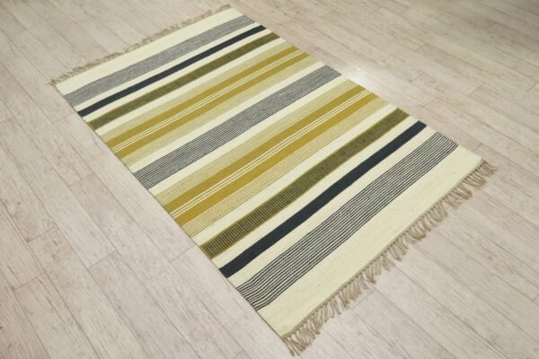 Minimalist Wool Jute Durry Rug - Image 6