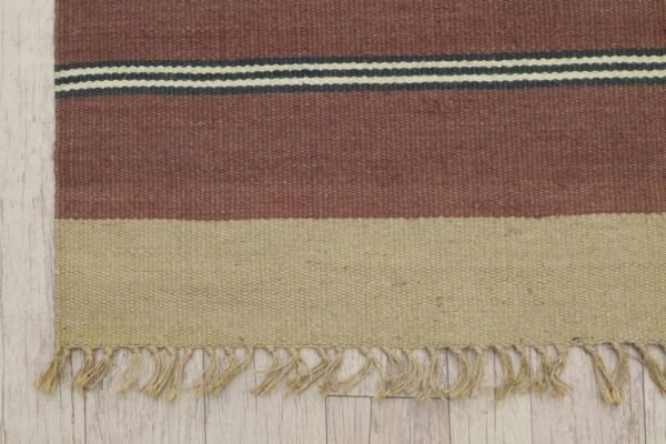 Elegant Wool and Jute Durry Carpet Runner - Image 6