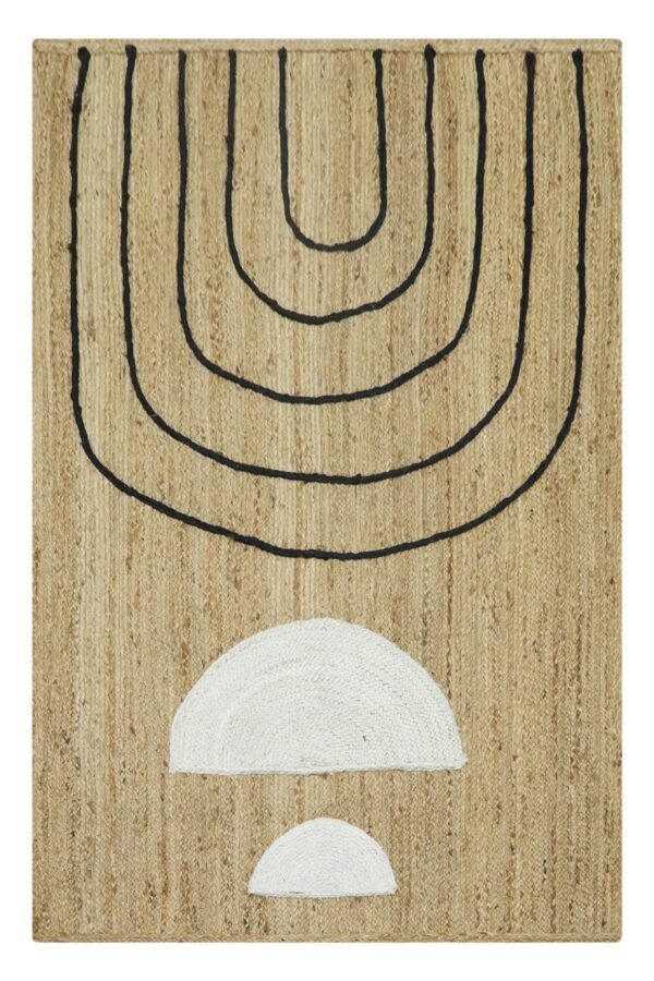 Textured Jute Handloom Durry Carpet