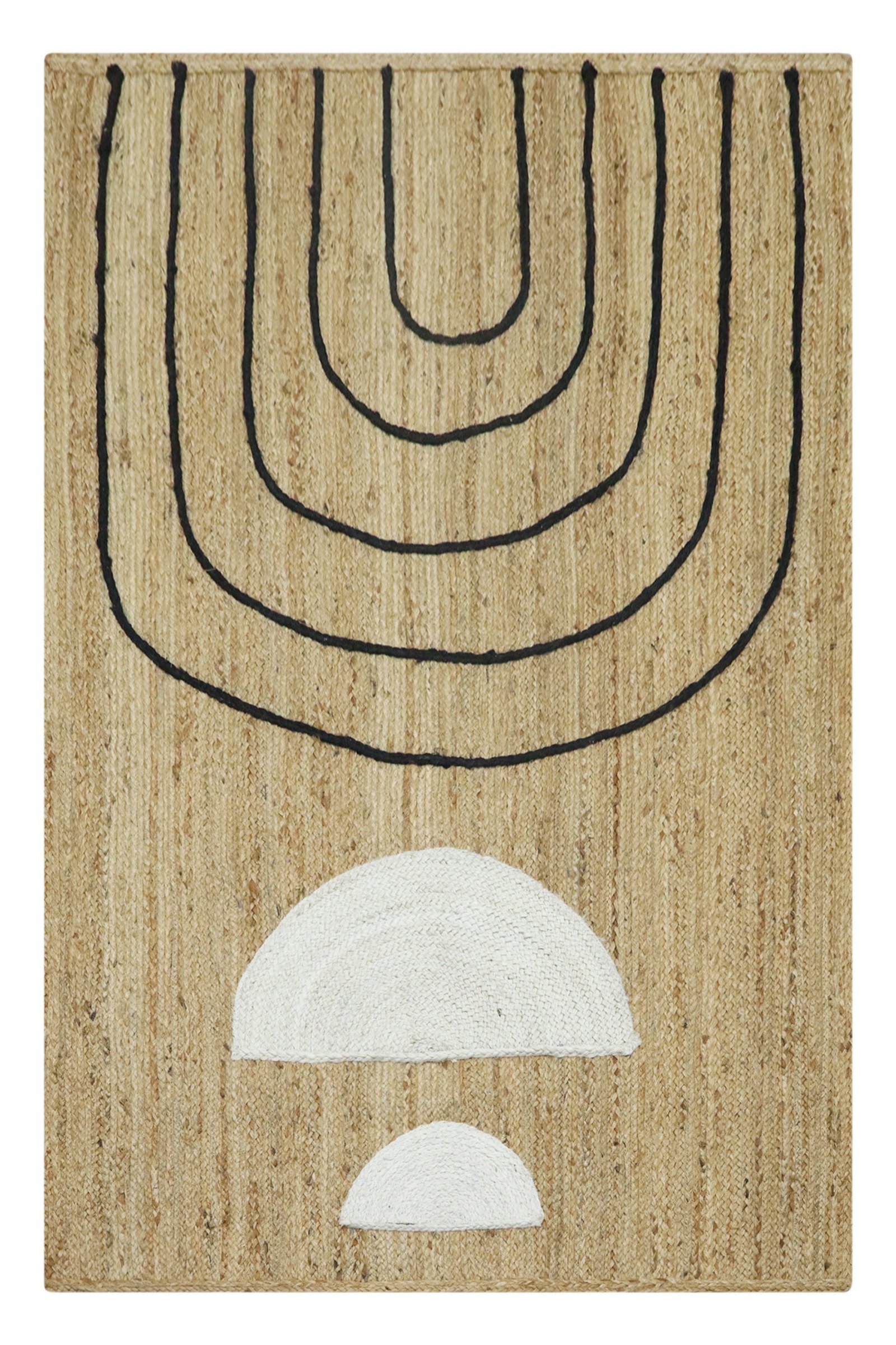 Textured Jute Handloom Durry Carpet