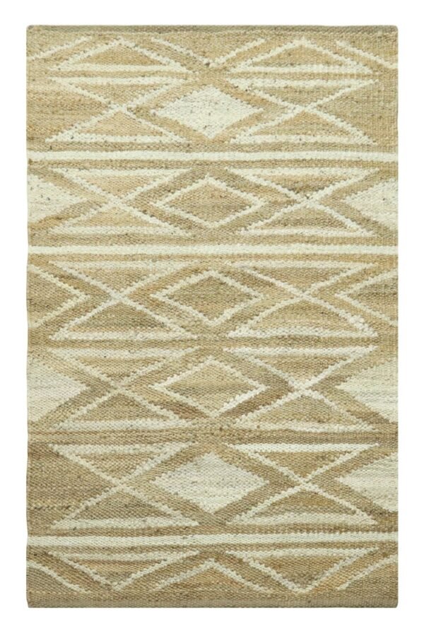 Braided Modern Round Jute Durry for Dining Room