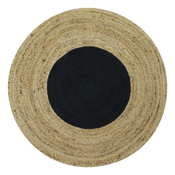 Braided Modern Rectangle Jute Durry for Dining Room