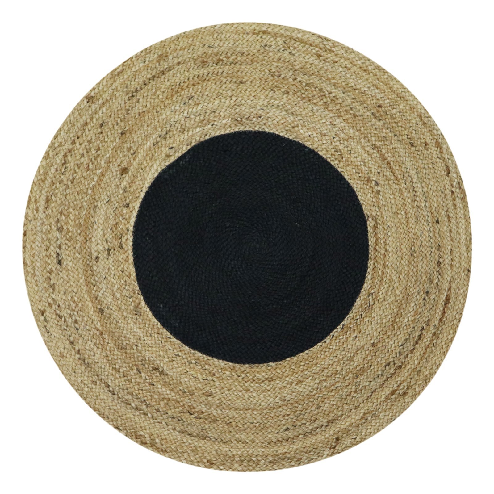 Braided Modern Rectangle Jute Durry for Dining Room