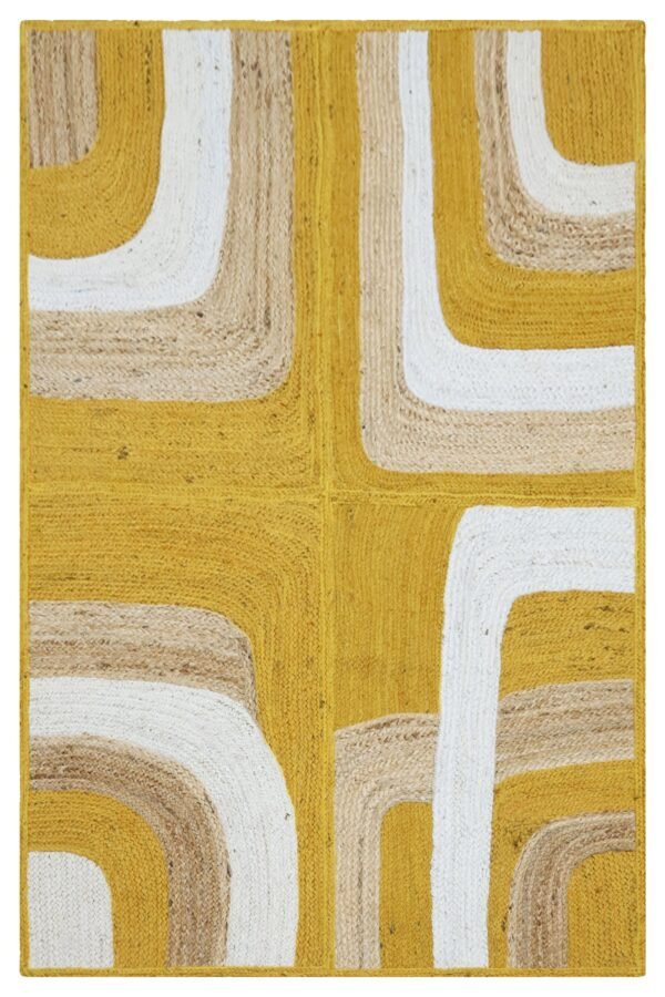 Eco-Friendly Vintage Oval Jute Durry for Office