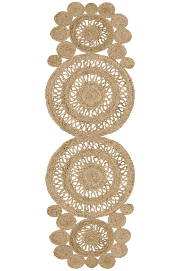 Designer Minimalist Round Jute Durry for Patio
