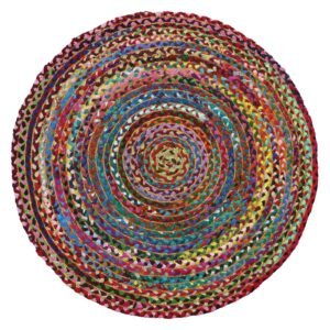 Braided Modern Oval Jute Durry for Dining Room Braided Modern Oval Jute Durry for Dining Room