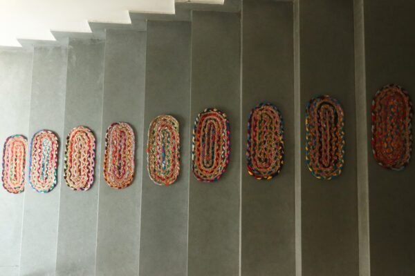 Traditional Handloom Jute Durry - Image 2