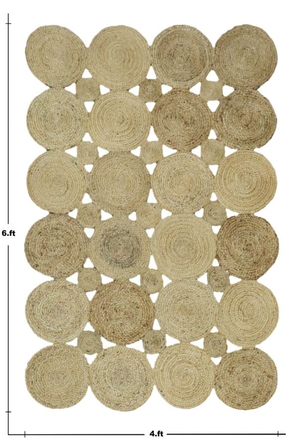 Natural Fiber Jute Durry Carpet - Image 2