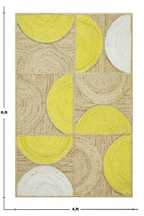 Handcrafted Jute Durry for Dining Room - Image 2