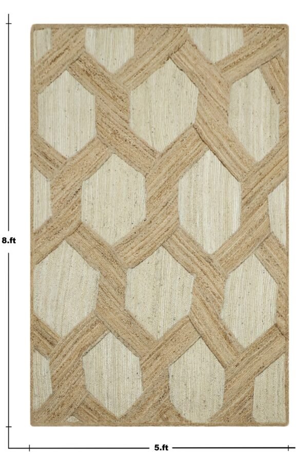 Elegant Jute Durry Carpet Runner - Image 2