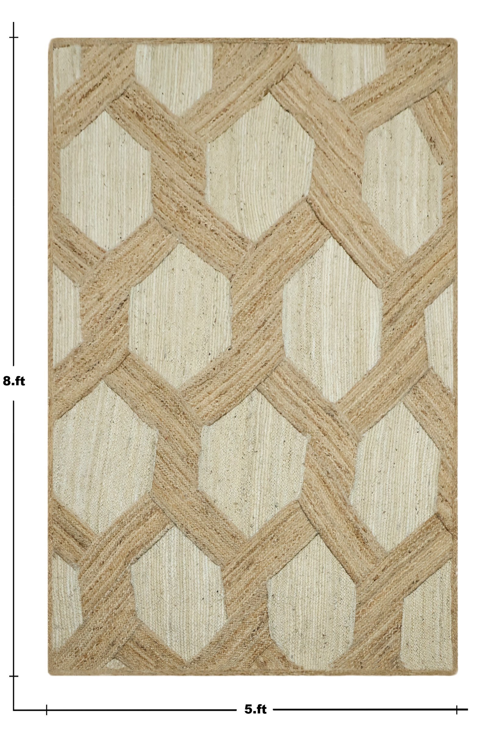 Elegant Jute Durry Carpet Runner - Image 2