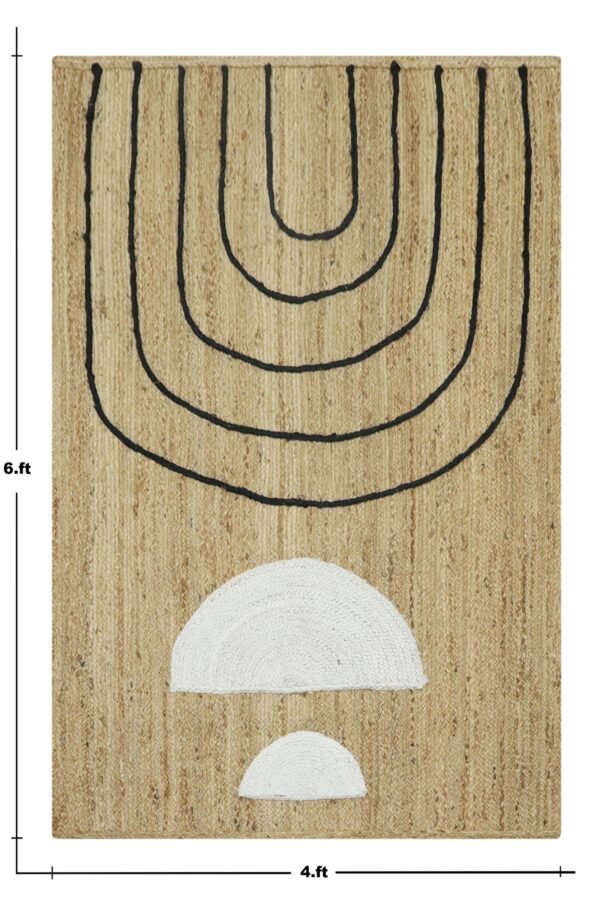 Textured Jute Handloom Durry Carpet - Image 2