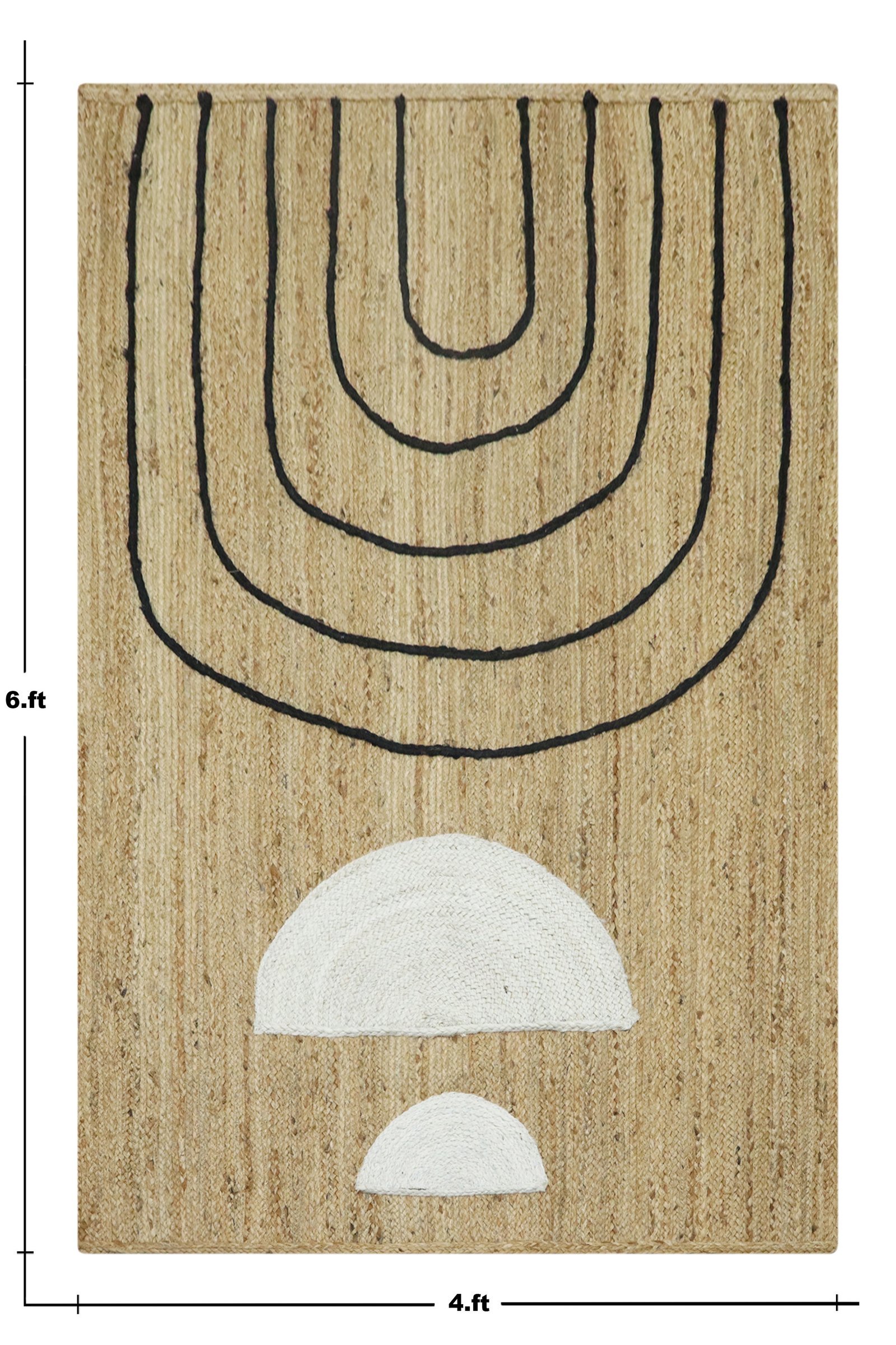 Textured Jute Handloom Durry Carpet - Image 2
