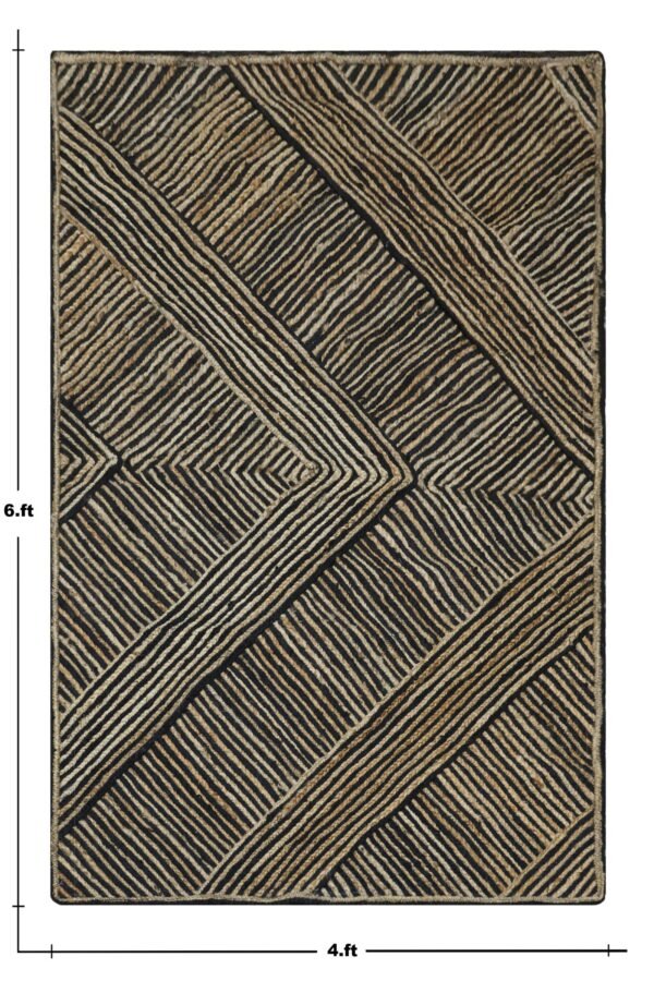 Decorative Jute Woven Durry Carpet - Image 2