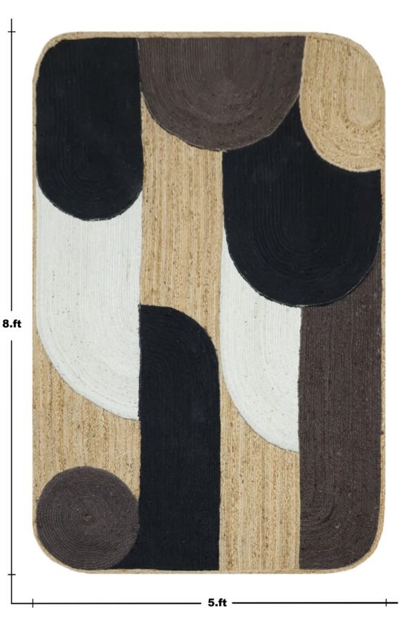 Natural Handspun Jute Floor Durry - Image 2