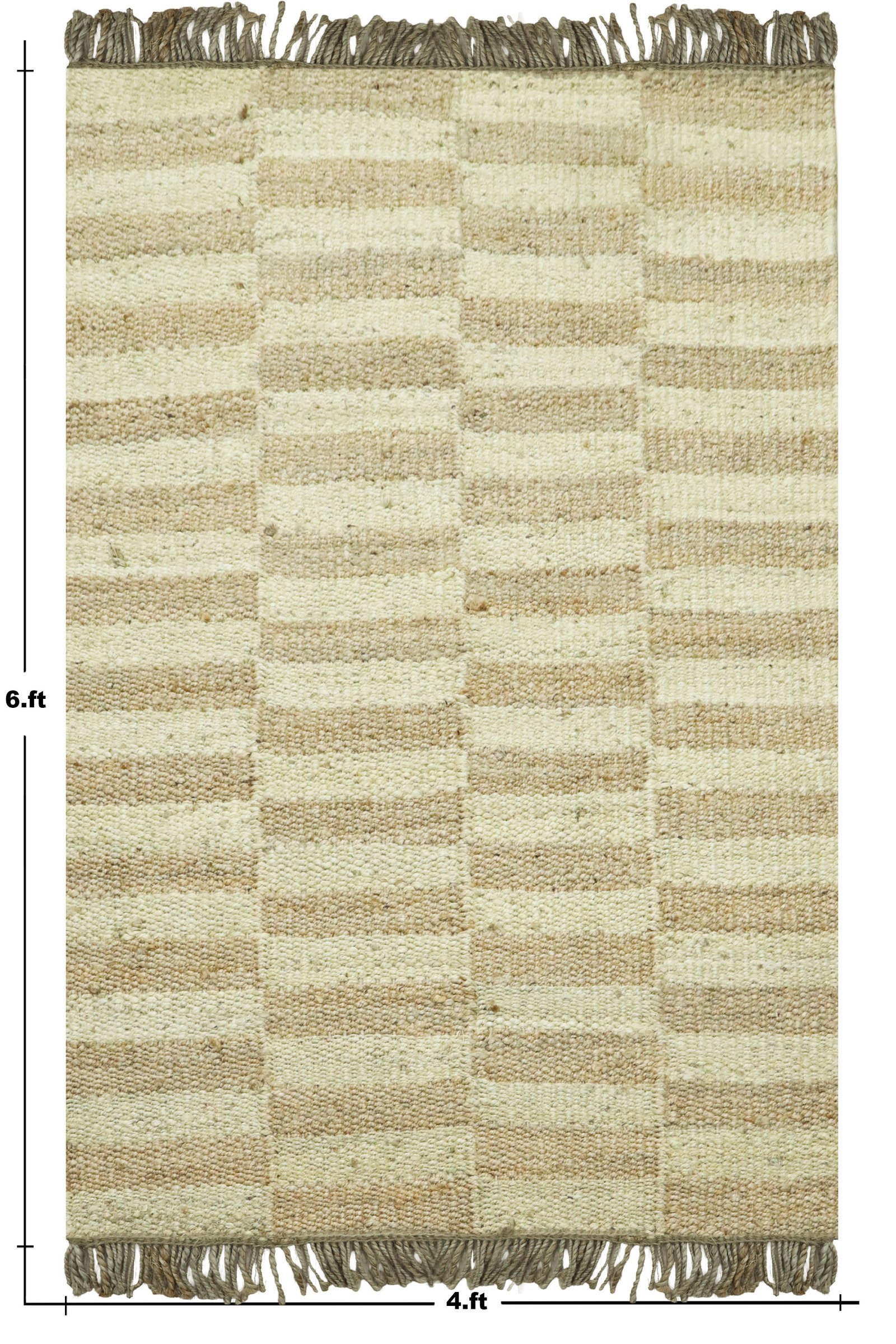 Premium Contemporary Oval Jute Durry for Balcony - Image 2
