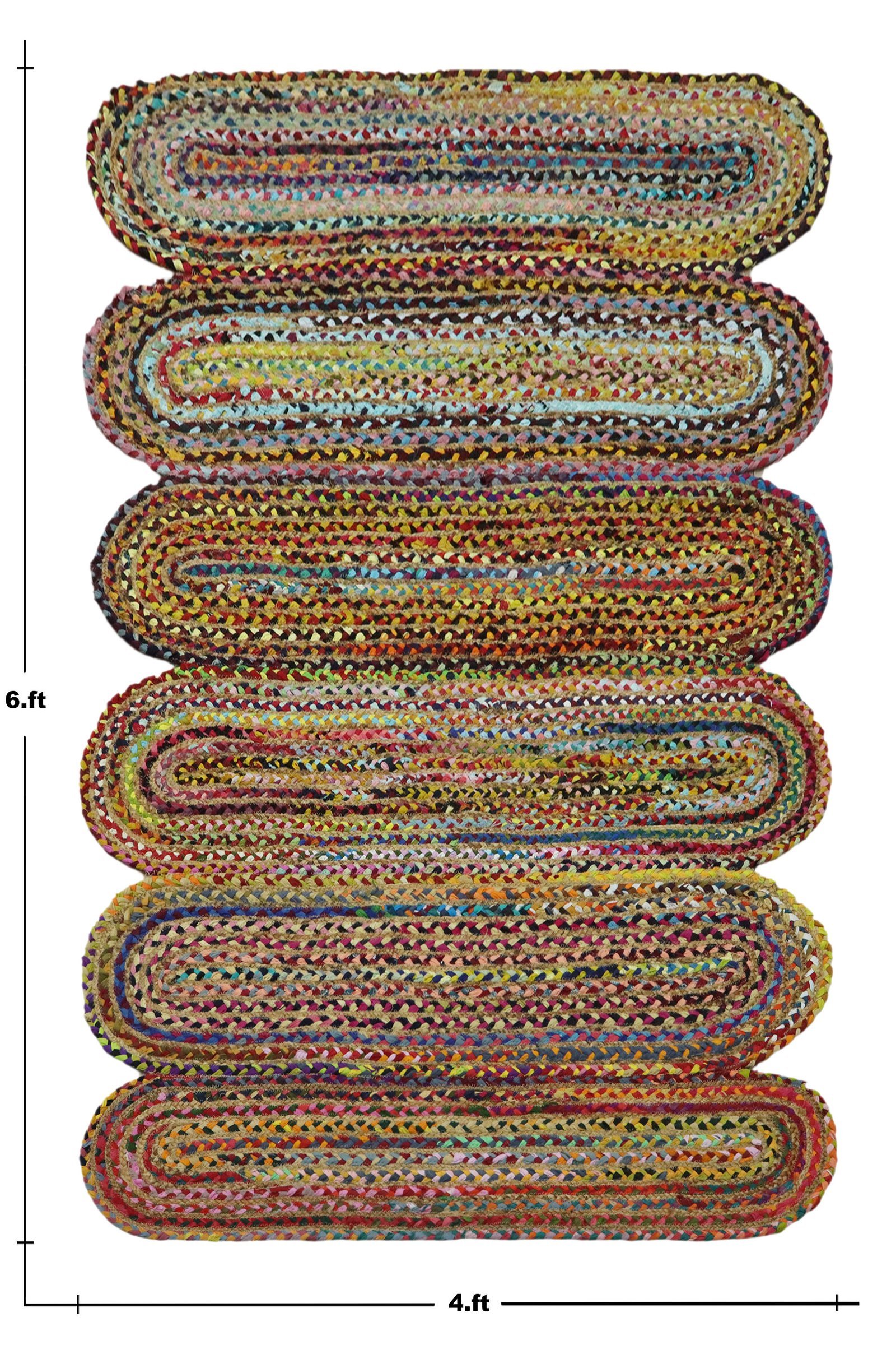 Designer Jute Woven Durry Rug - Image 2