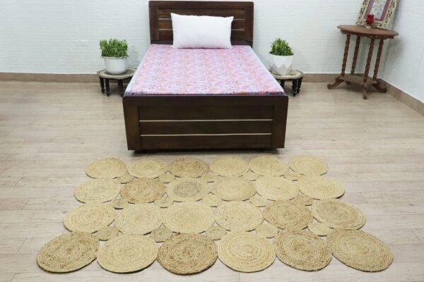 Natural Fiber Jute Durry Carpet - Image 3