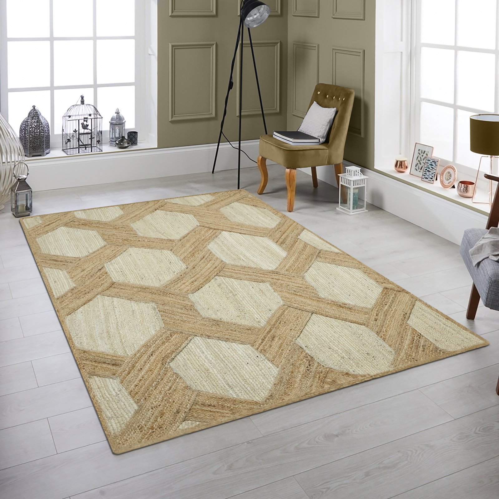 Elegant Jute Durry Carpet Runner - Image 3