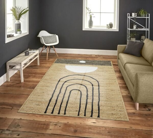 Handmade Braided Jute Durry Mat - Image 3