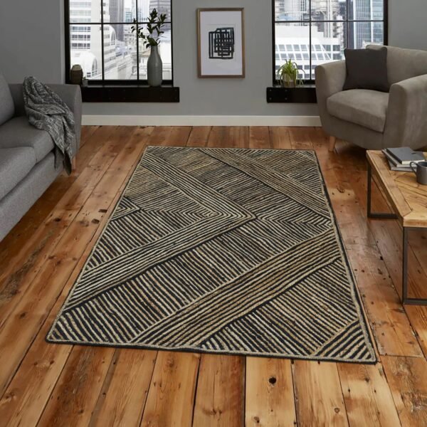 Decorative Jute Woven Durry Carpet - Image 3