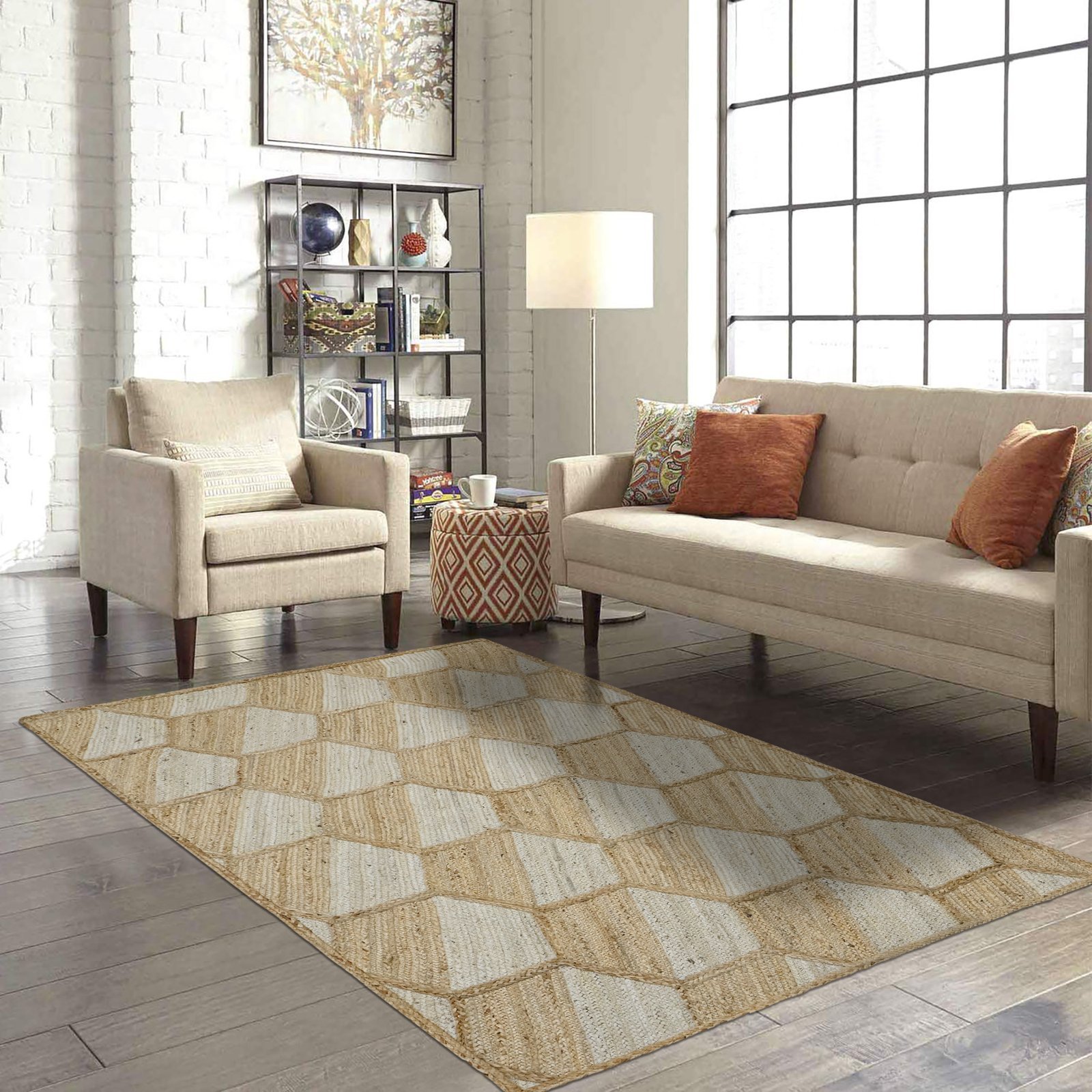 Lightweight Jute Area Durry Rug - Image 3