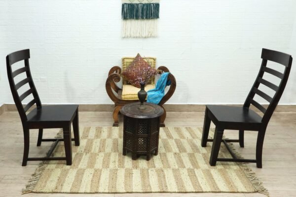 Premium Contemporary Oval Jute Durry for Balcony - Image 3