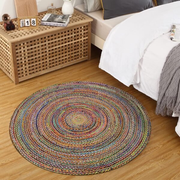Premium Contemporary Square Jute Durry for Balcony - Image 3